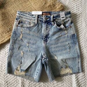 Judy Blue Destroyed Boyfriend Shorts